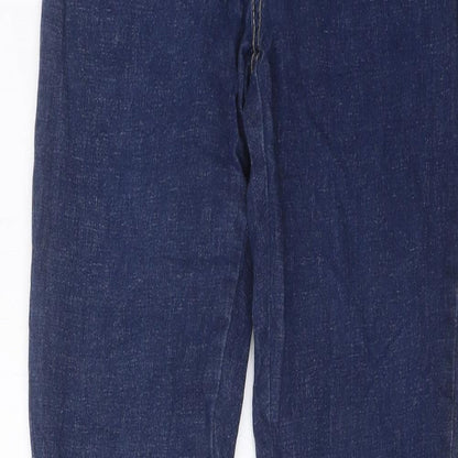 Boohoo Mens Blue Cotton Skinny Jeans Size 30 in L31 in Regular Zip - Pockets