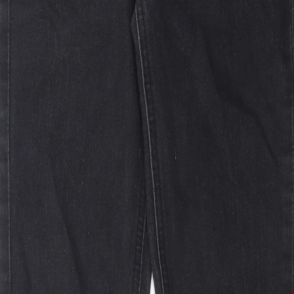 Denim & Co. Womens Grey Cotton Skinny Jeans Size 10 L34 in Regular Zip - Pockets