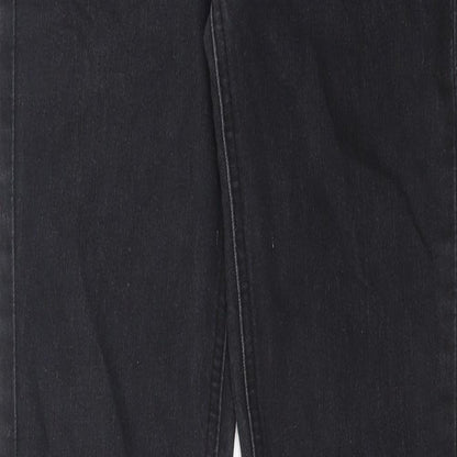 Denim & Co. Womens Grey Cotton Skinny Jeans Size 10 L34 in Regular Zip - Pockets