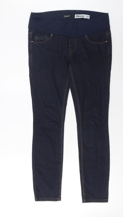 New Look Womens Blue Cotton Skinny Jeans Size 10 L30 in Regular