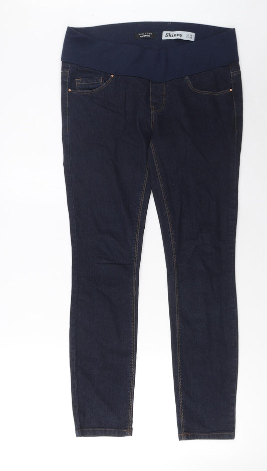 New Look Womens Blue Cotton Skinny Jeans Size 10 L30 in Regular