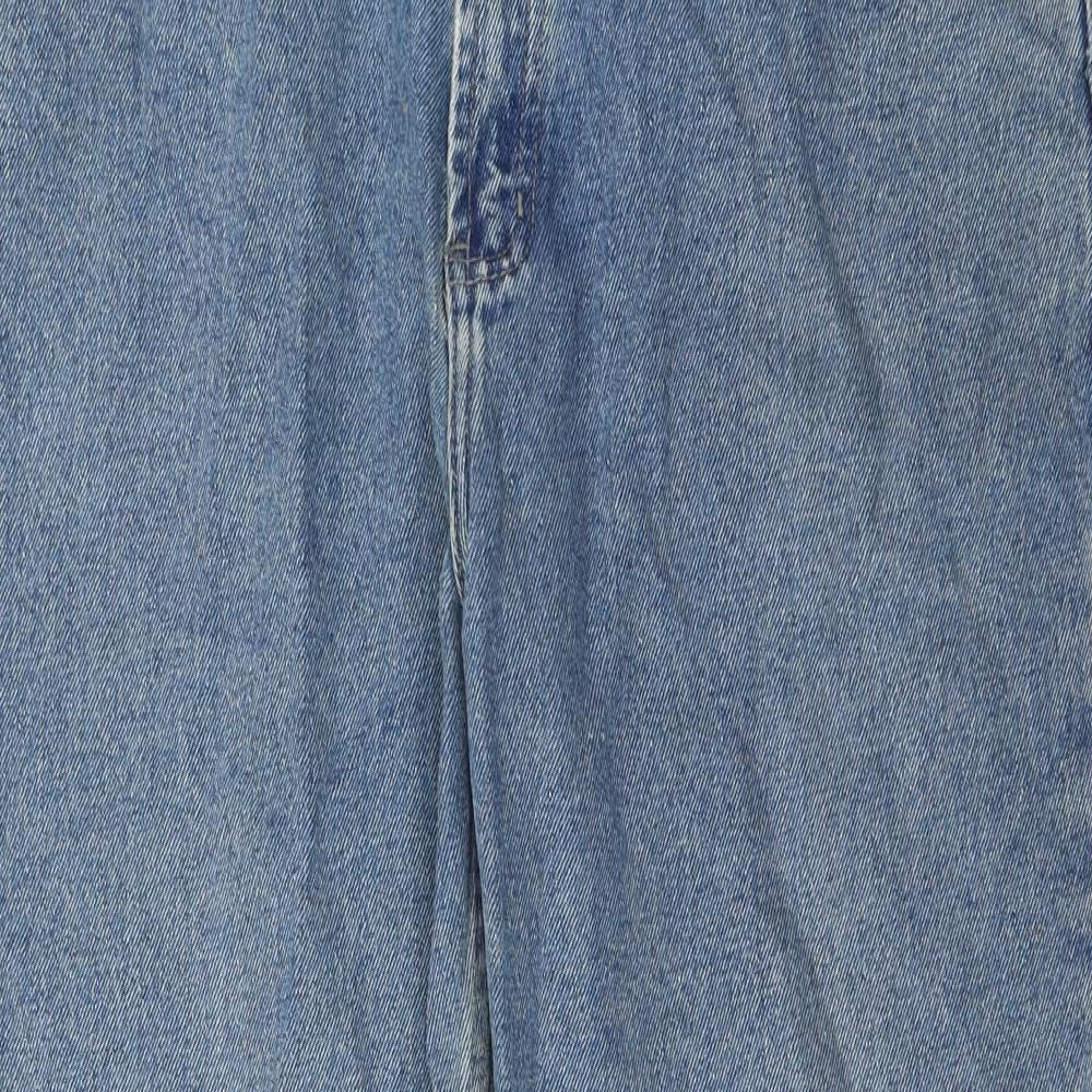 Denim & Co. Mens Blue Cotton Straight Jeans Size 36 in L30 in Regular Zip - Pockets