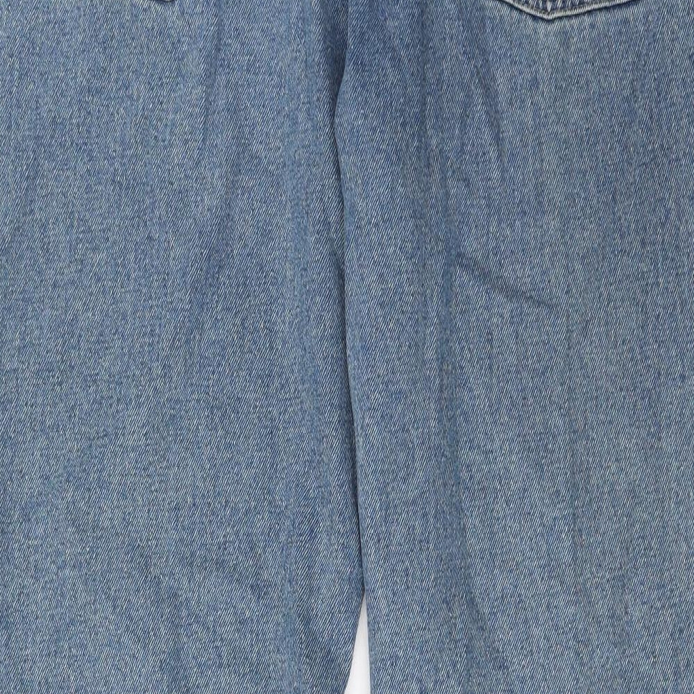 Denim & Co. Mens Blue Cotton Straight Jeans Size 36 in L30 in Regular Zip - Pockets