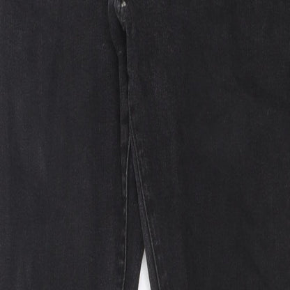 G Raw Mens Grey Cotton Skinny Jeans Size 32 in L32 in Regular Zip - Pockets