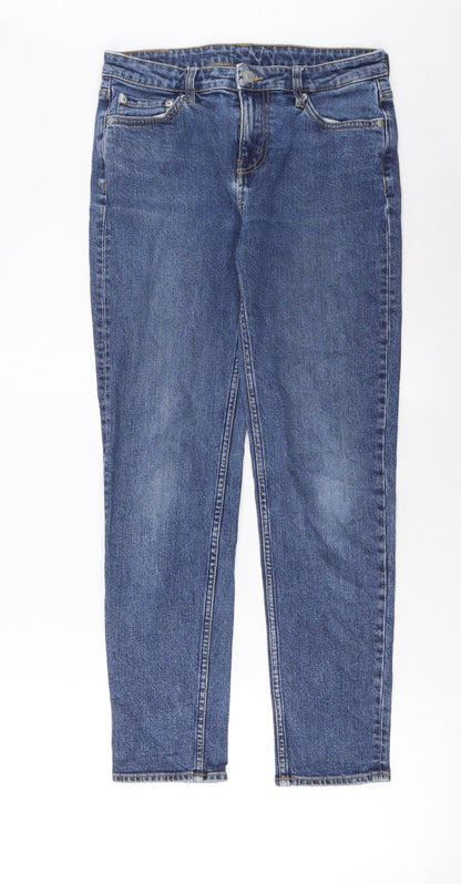Womens UK Size 25 in Weekday Regular Fit Straight Blue Jeans