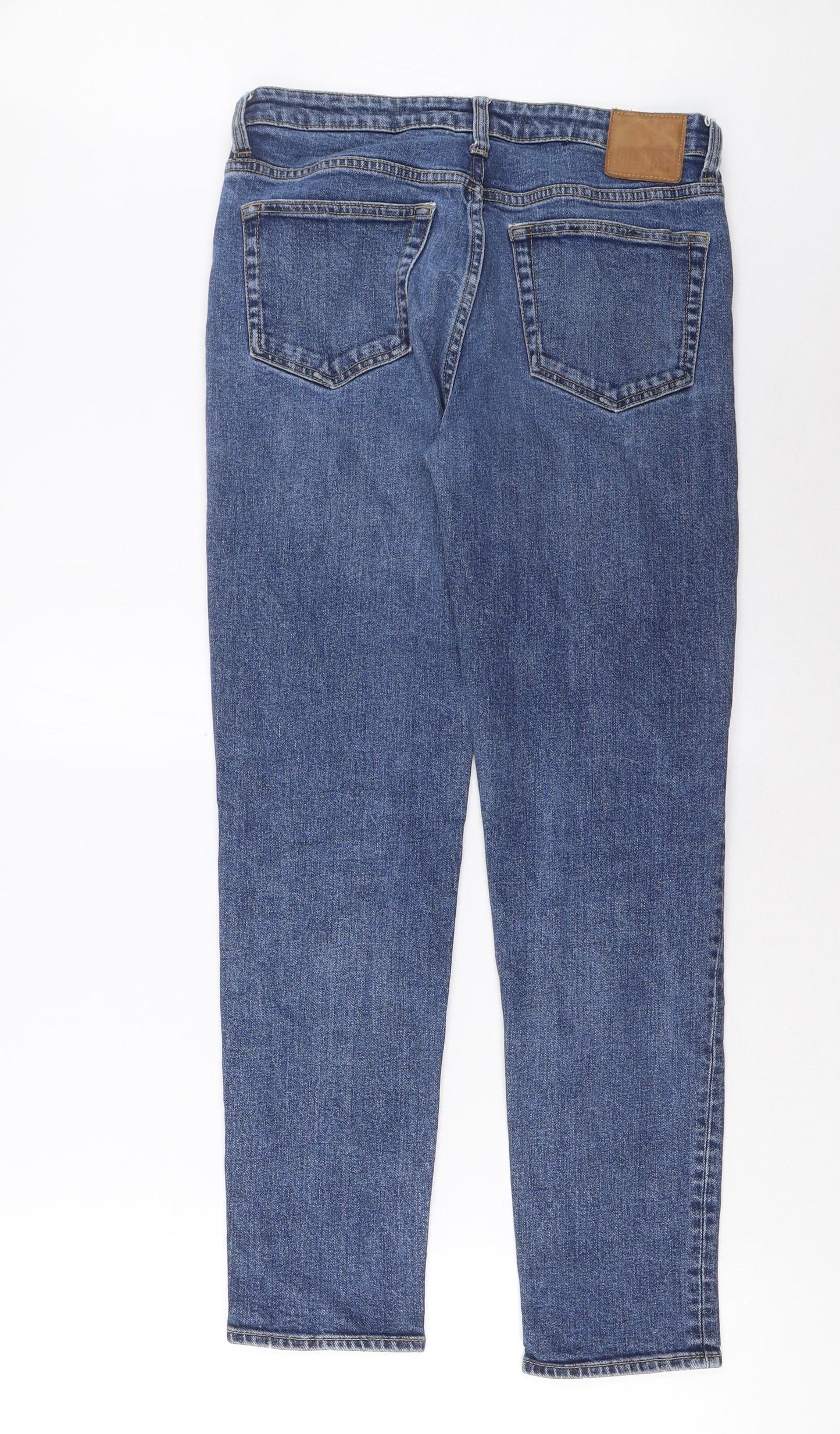 Womens UK Size 25 in Weekday Regular Fit Straight Blue Jeans
