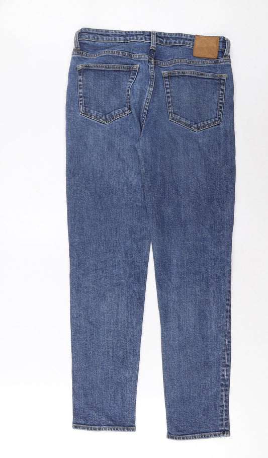 Womens UK Size 25 in Weekday Regular Fit Straight Blue Jeans