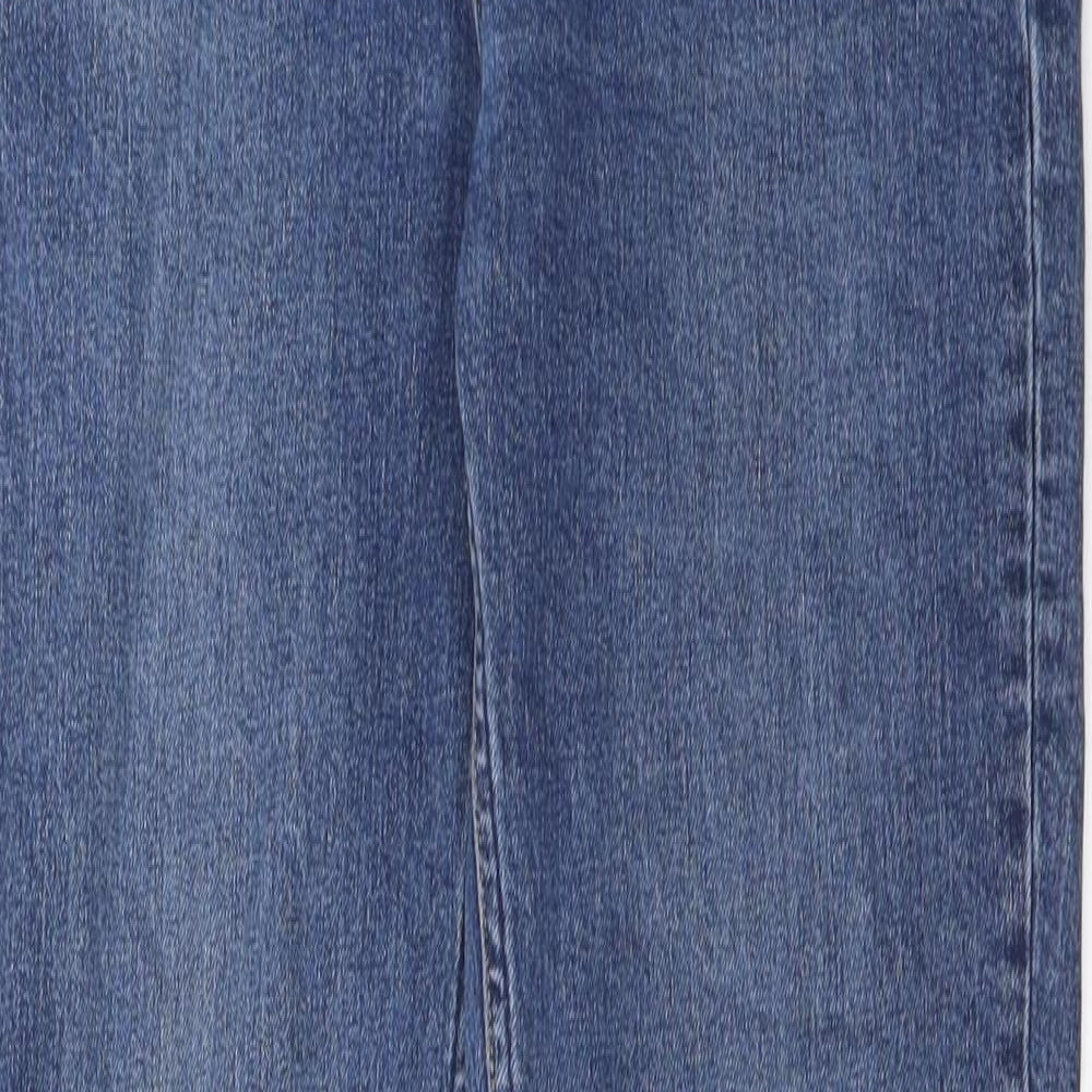 Womens UK Size 25 in Weekday Regular Fit Straight Blue Jeans