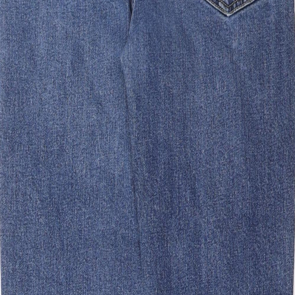Womens UK Size 25 in Weekday Regular Fit Straight Blue Jeans