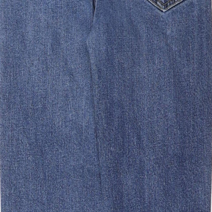 Womens UK Size 25 in Weekday Regular Fit Straight Blue Jeans
