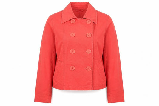 New Look Womens Red Jacket Size 14 Button