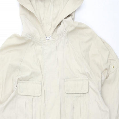 Autograph Womens Beige Parka Jacket Size 14 Zip