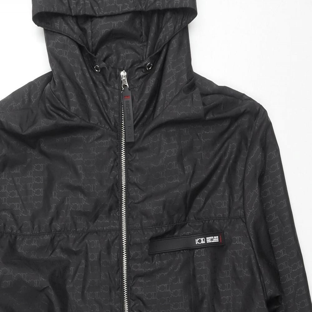 Mens UK Size S Noir Black Jacket