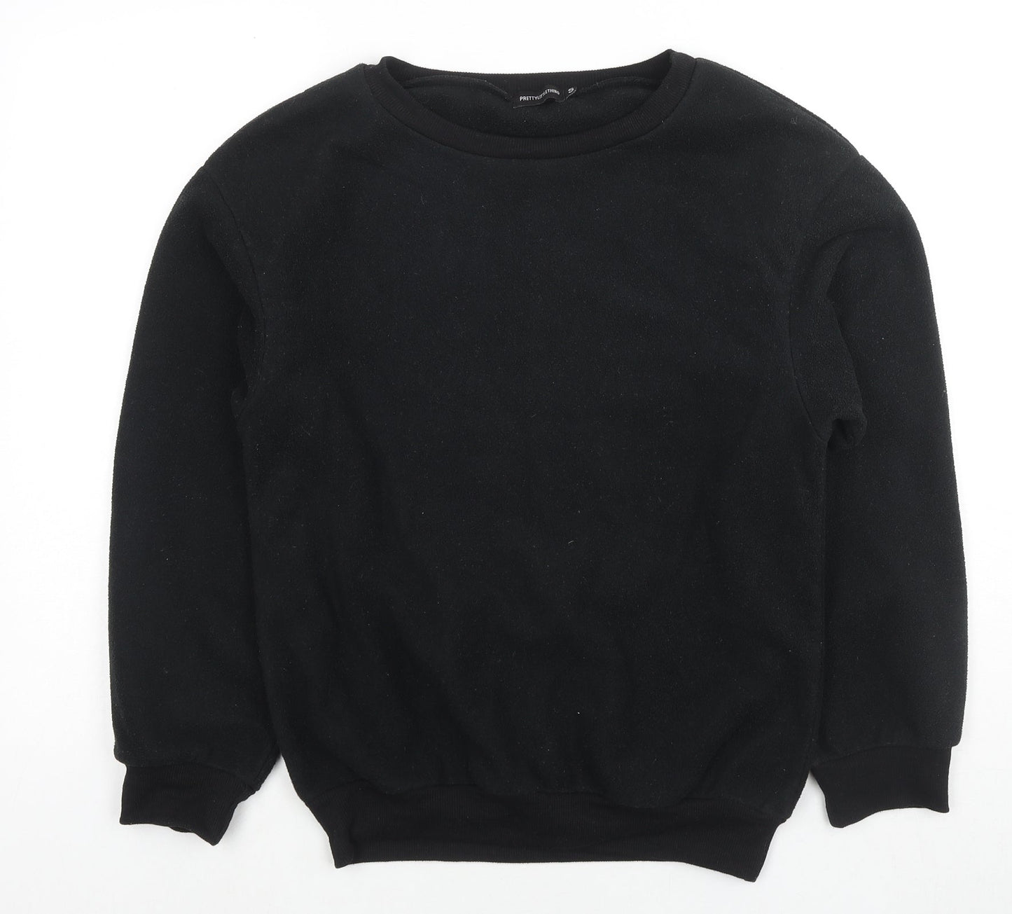 Mens UK Size S PRETTYLITTLETHING Black Pullover Sweatshirt