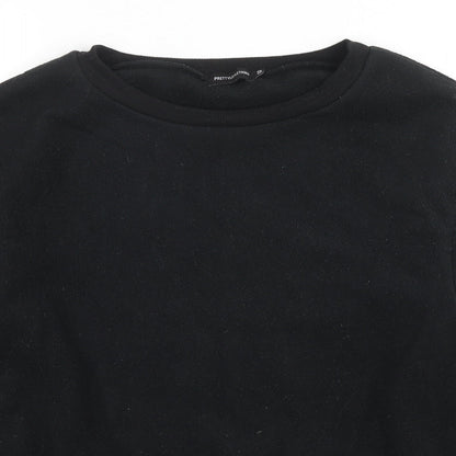 Mens UK Size S PRETTYLITTLETHING Black Pullover Sweatshirt
