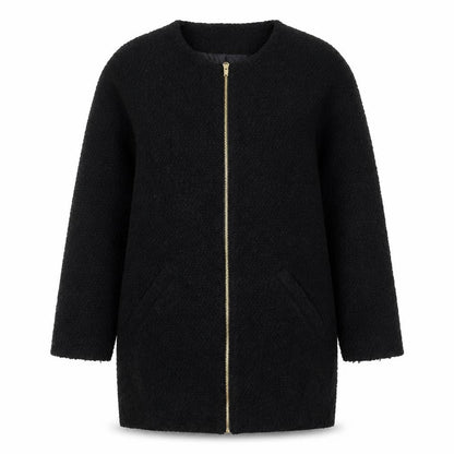 Womens UK Size 8 Golddigga Black Overcoat