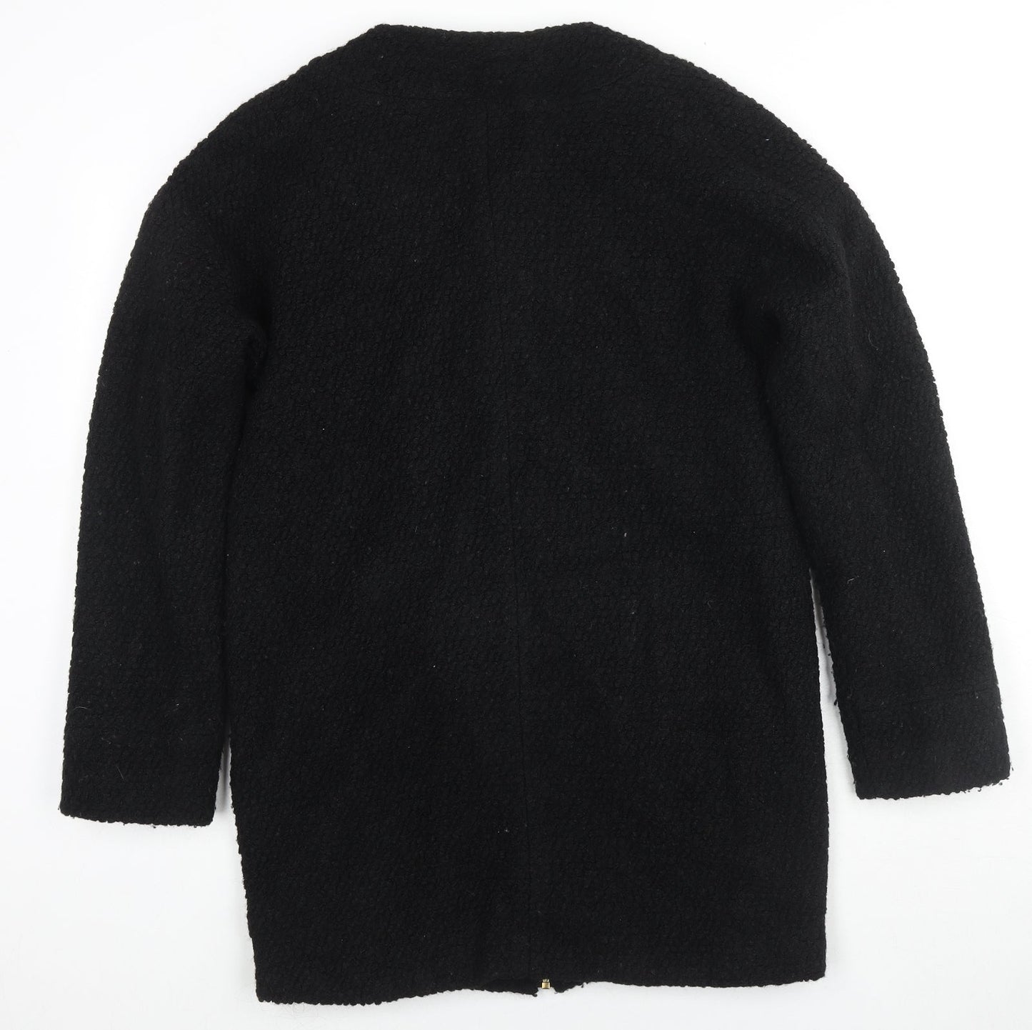 Womens UK Size 8 Golddigga Black Overcoat