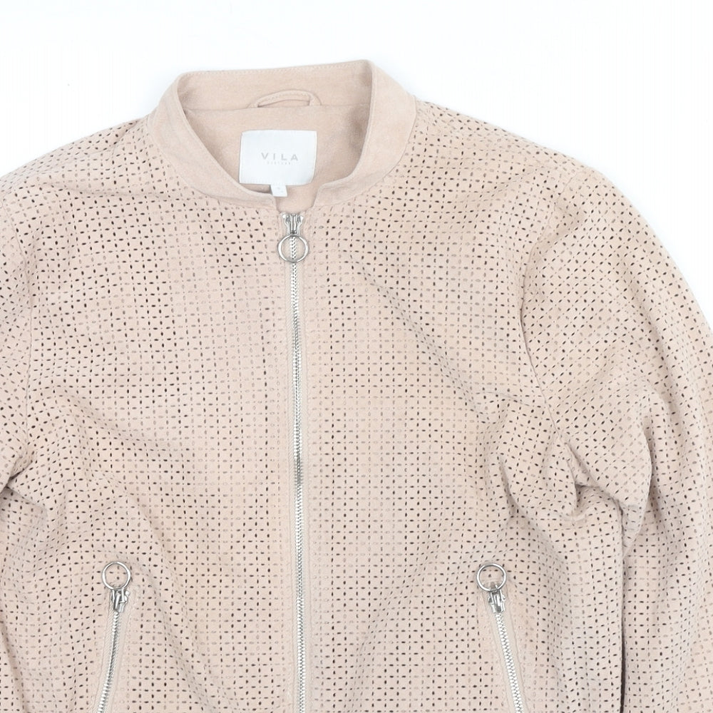 Womens UK Size S VILA Pink Jacket