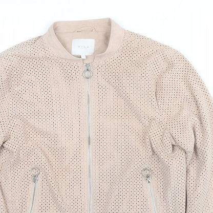 Womens UK Size S VILA Pink Jacket