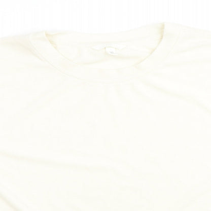 H&M Womens White Polyester Pullover Sweatshirt Size S Pullover