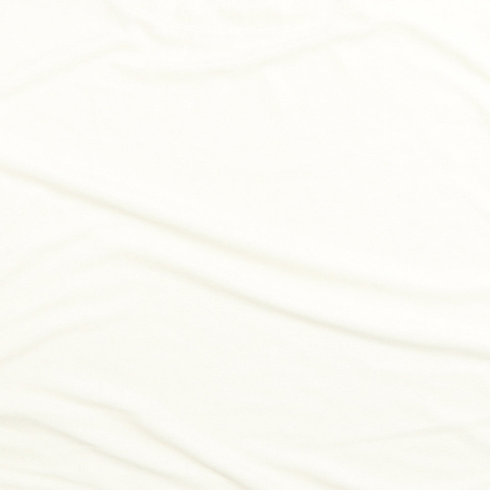 H&M Womens White Polyester Pullover Sweatshirt Size S Pullover