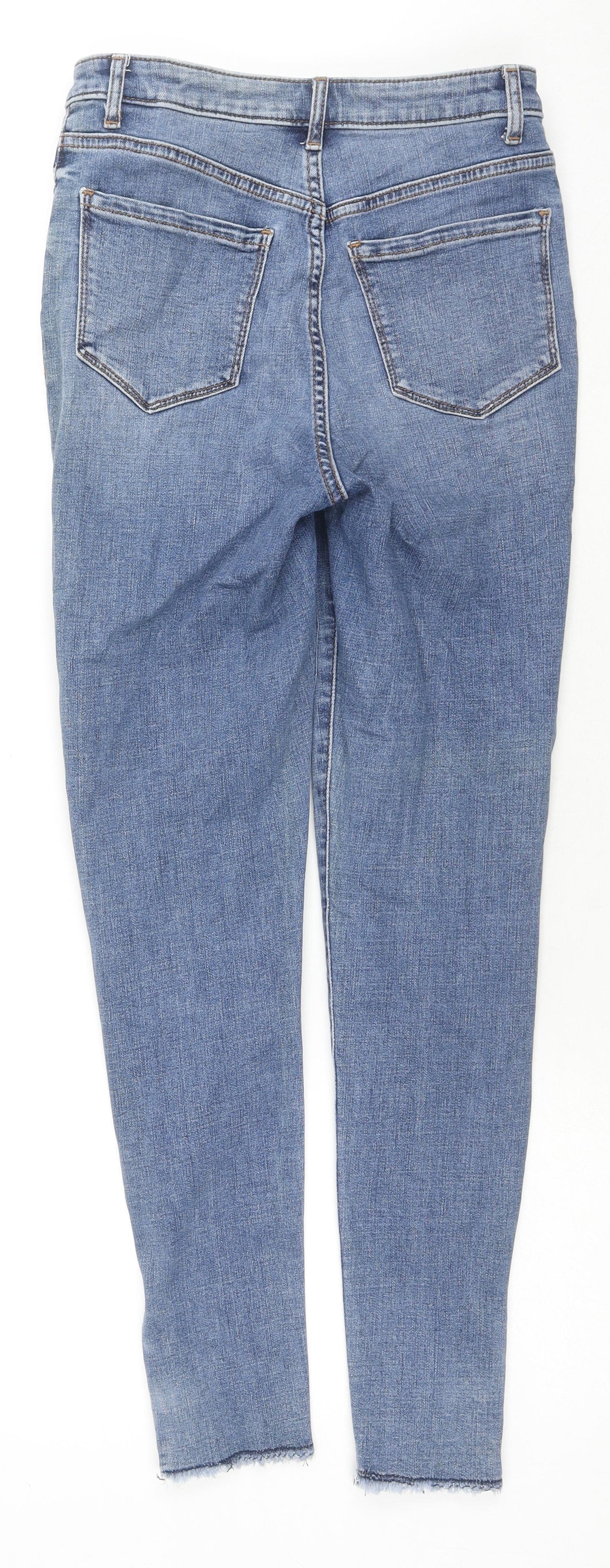 Womens UK Size 8 Marks and Spencer Regular Fit Skinny Blue Jeans