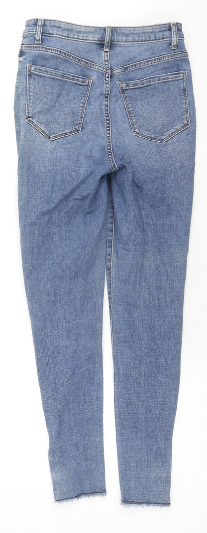 Womens UK Size 8 Marks and Spencer Regular Fit Skinny Blue Jeans