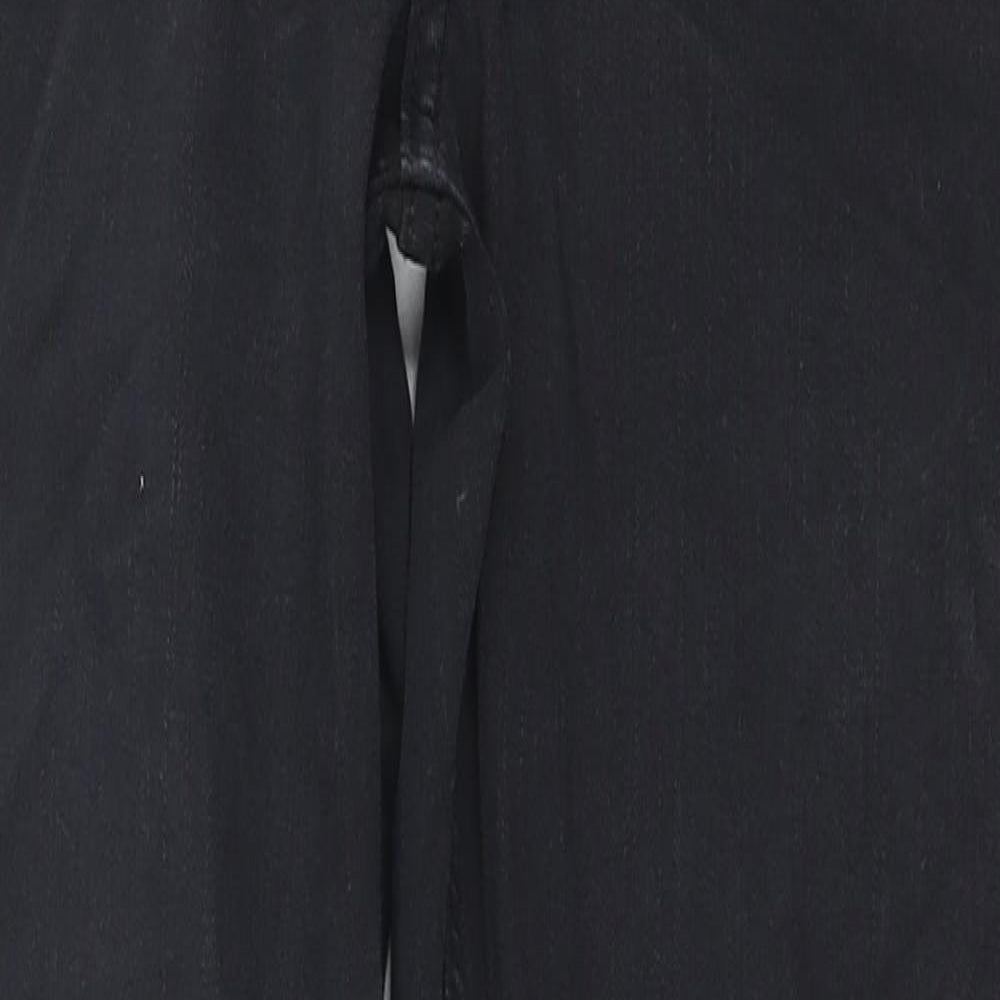 Topshop Womens Black Cotton Skinny Jeans Size 28 in L30 in Regular Zip