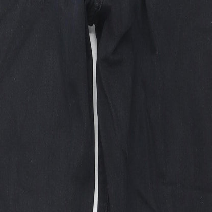 Topshop Womens Black Cotton Skinny Jeans Size 28 in L30 in Regular Zip