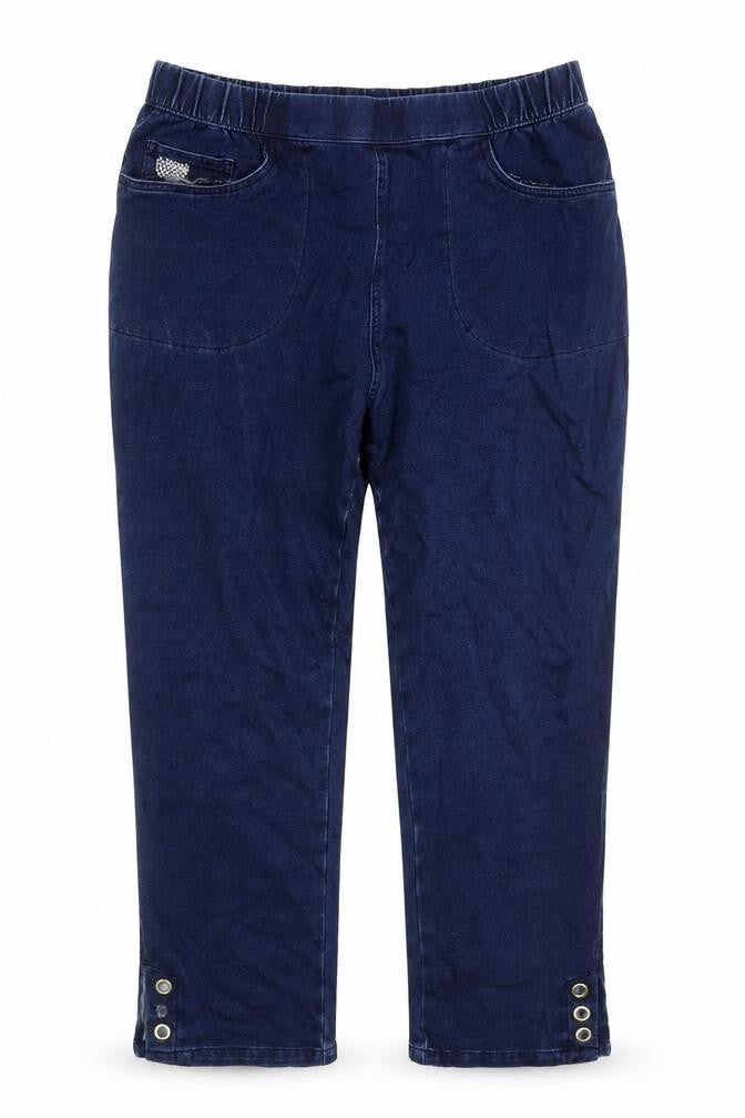 Womens UK Size M Dream Jeans Regular Fit Capri Blue Jeans