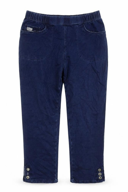 Womens UK Size M Dream Jeans Regular Fit Capri Blue Jeans
