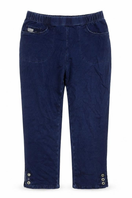 Womens UK Size M Dream Jeans Regular Fit Capri Blue Jeans