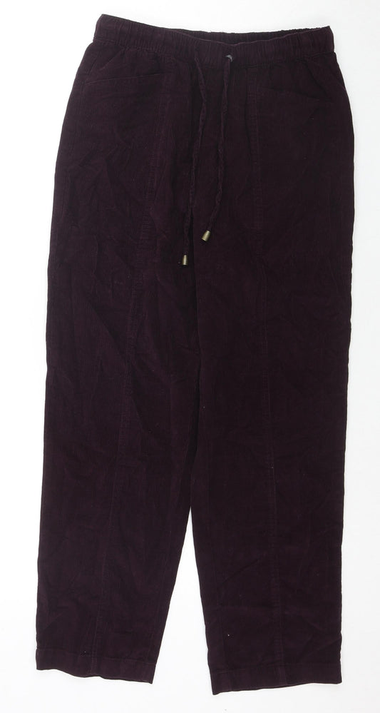 Womens UK Size 10 EWM Regular Fit  Purple Trousers