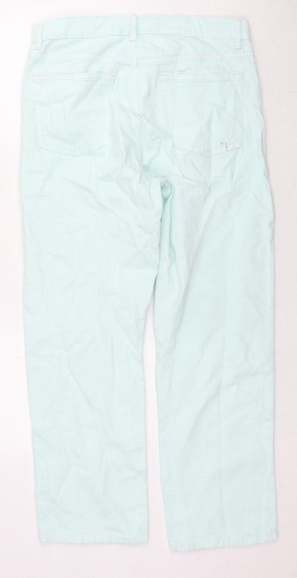 Womens UK Size 12 Marks and Spencer Regular Fit Straight Blue Jeans