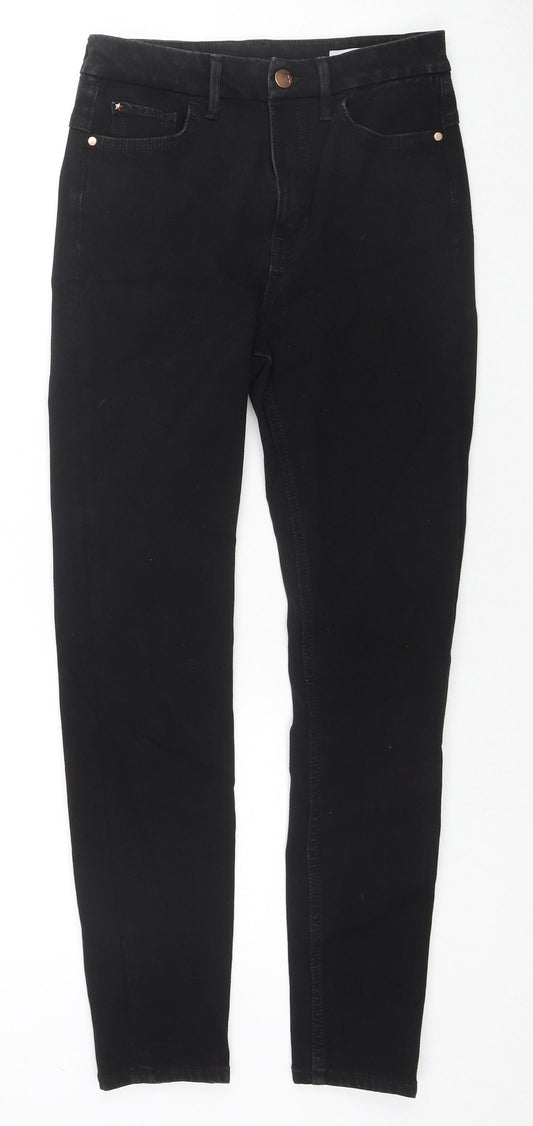Womens UK Size 8 Marks and Spencer Regular Fit Skinny Black Jeans