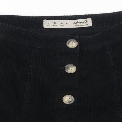 Womens UK Size 8 Denim & Co. A-Line Corduroy Skirt