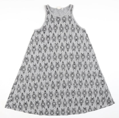 Gap Womens Grey Polyester A-Line Size XS Round Neck Pullover