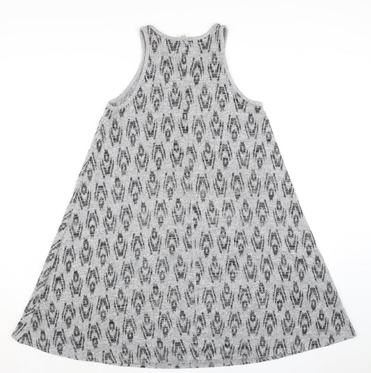 Gap Womens Grey Polyester A-Line Size XS Round Neck Pullover