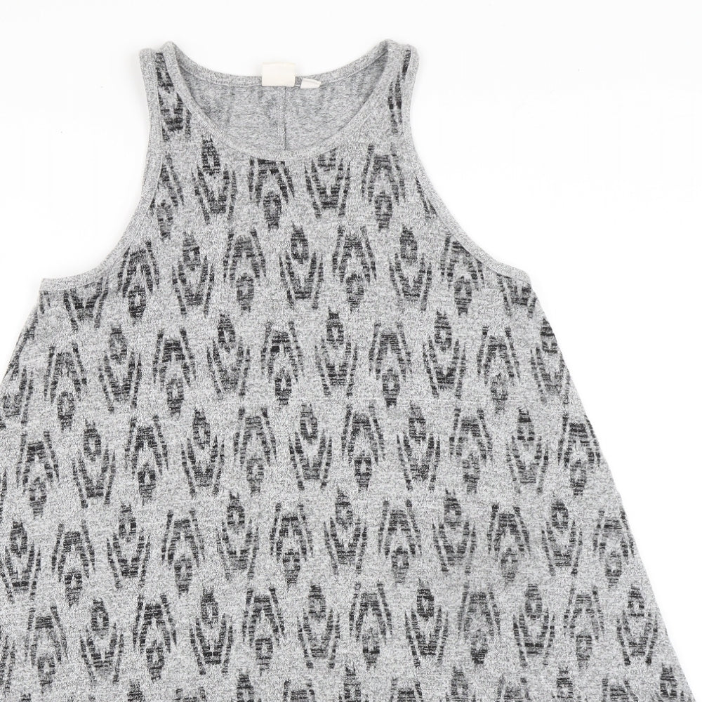 Gap Womens Grey Polyester A-Line Size XS Round Neck Pullover