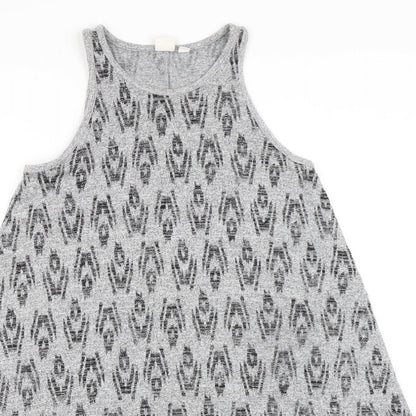 Gap Womens Grey Polyester A-Line Size XS Round Neck Pullover