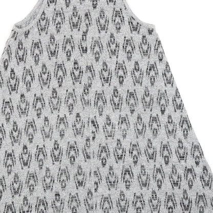 Gap Womens Grey Polyester A-Line Size XS Round Neck Pullover