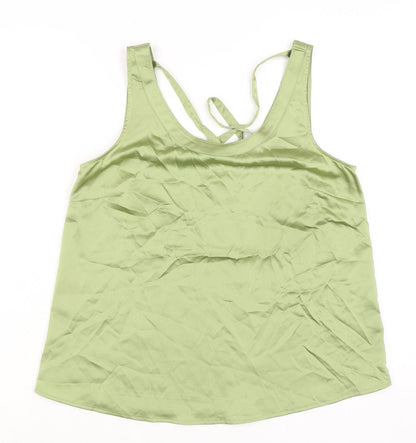 Womens UK Size 10 Marks and Spencer Green Camisole Blouse