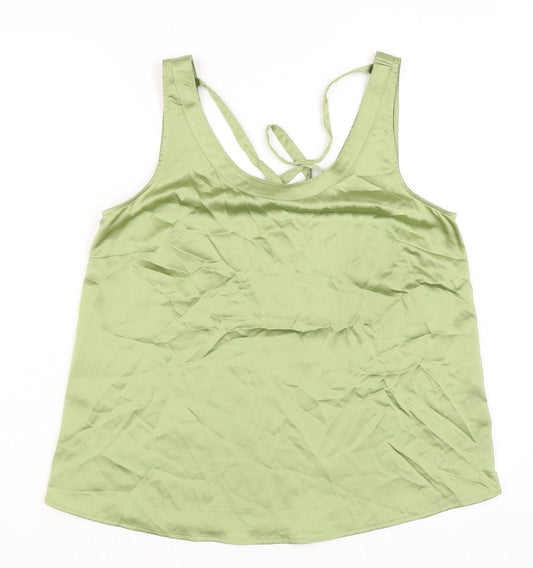 Womens UK Size 10 Marks and Spencer Green Camisole Blouse