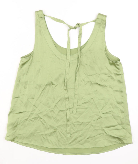 Womens UK Size 10 Marks and Spencer Green Camisole Blouse