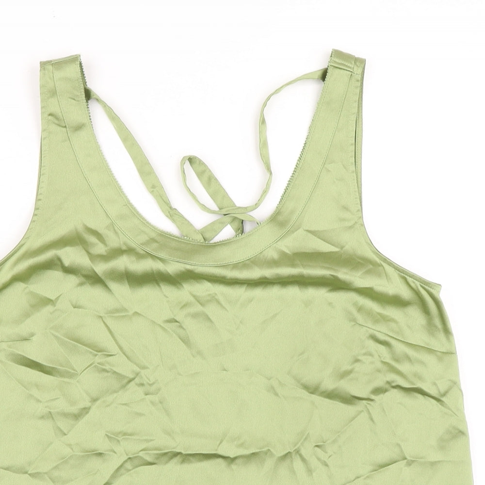 Womens UK Size 10 Marks and Spencer Green Camisole Blouse