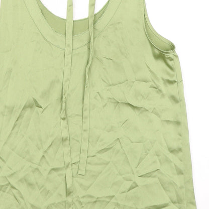 Womens UK Size 10 Marks and Spencer Green Camisole Blouse
