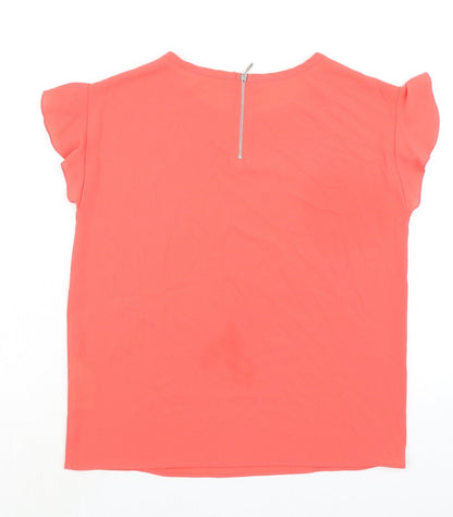 Womens UK Size 8 Koton Pink Basic Blouse