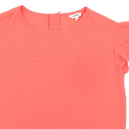 Womens UK Size 8 Koton Pink Basic Blouse