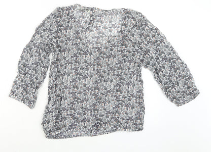 Womens UK Size 14 River Island Multicoloured Basic Blouse