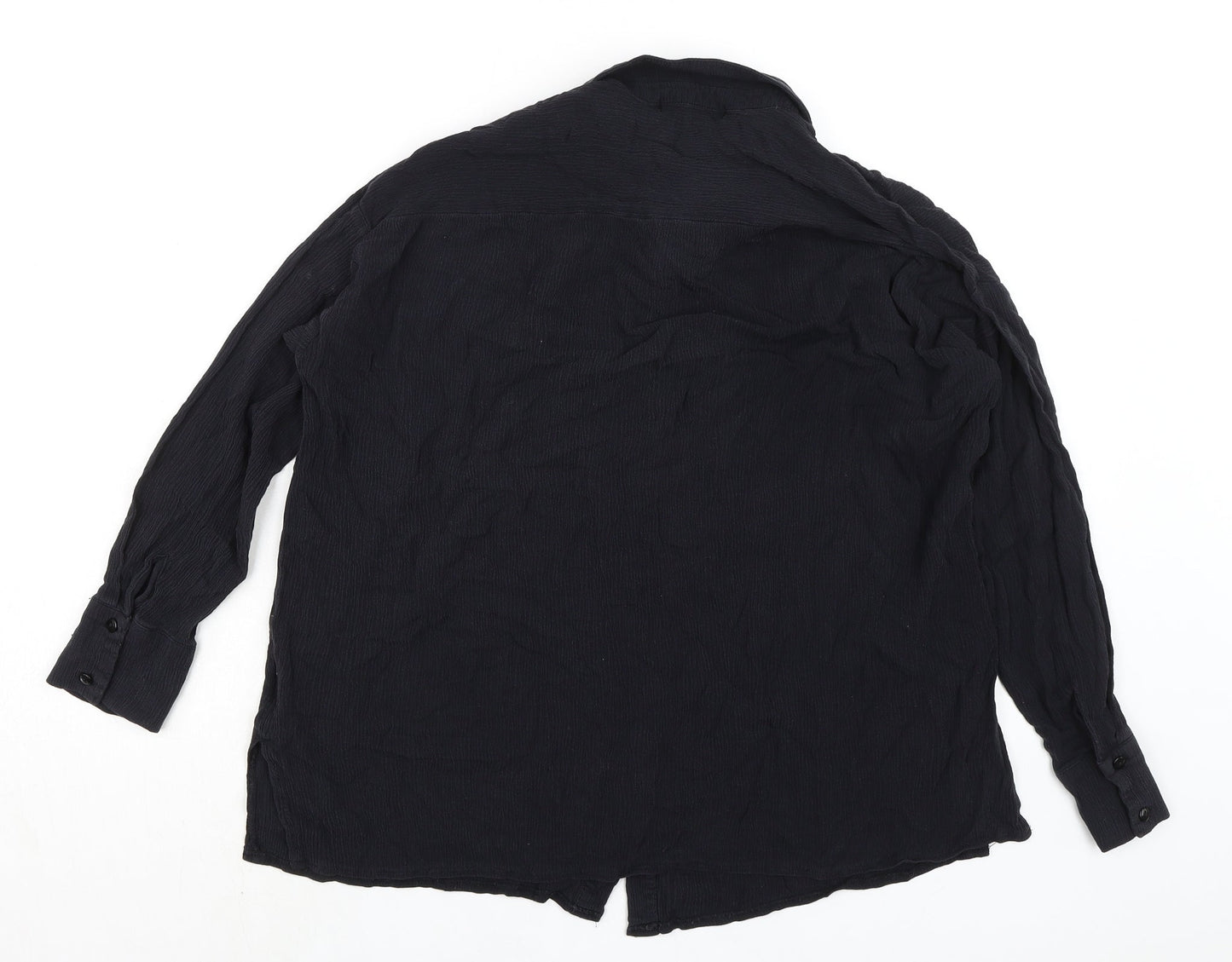 Womens UK Size 10 Missguided Black Basic Blouse